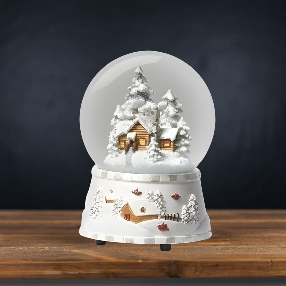 Roman Musical Dome Cabin & Trees 5.5"
