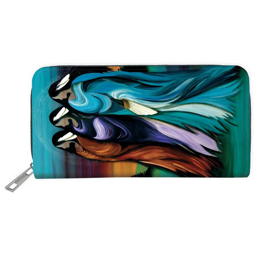 Indigenous Art Wallet Three Sisters