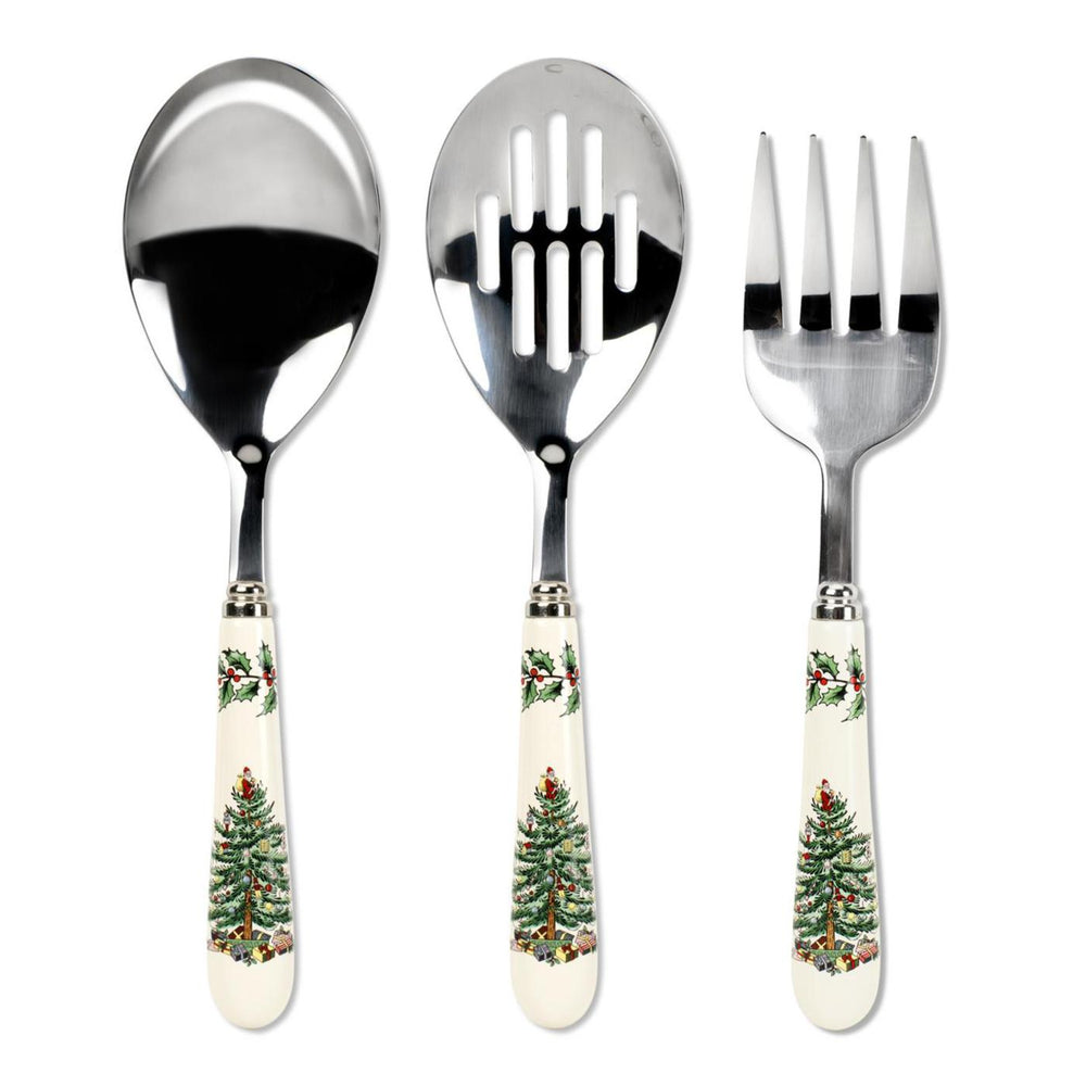 Spode Christmas Tree 3 Piece Cutlery Set