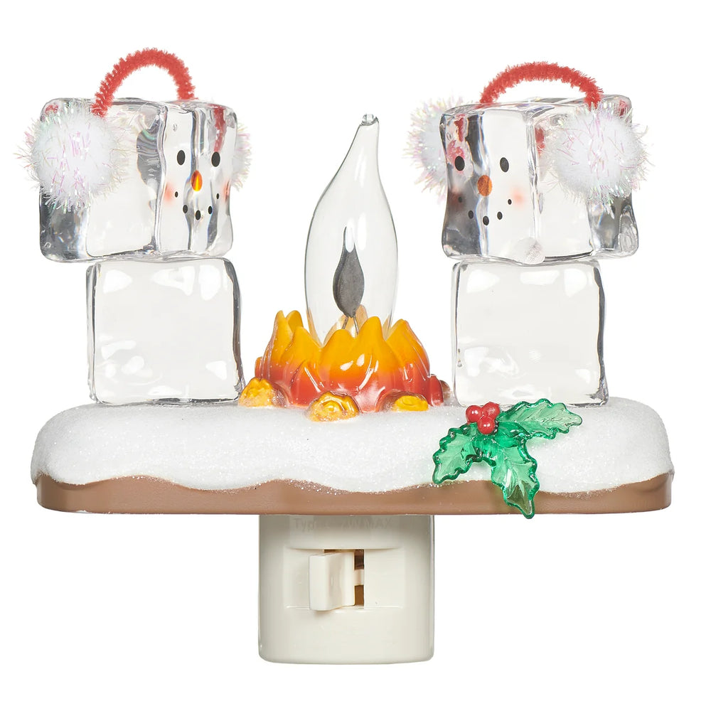 Nightlight - Ice Cube Snowmans by Campfire