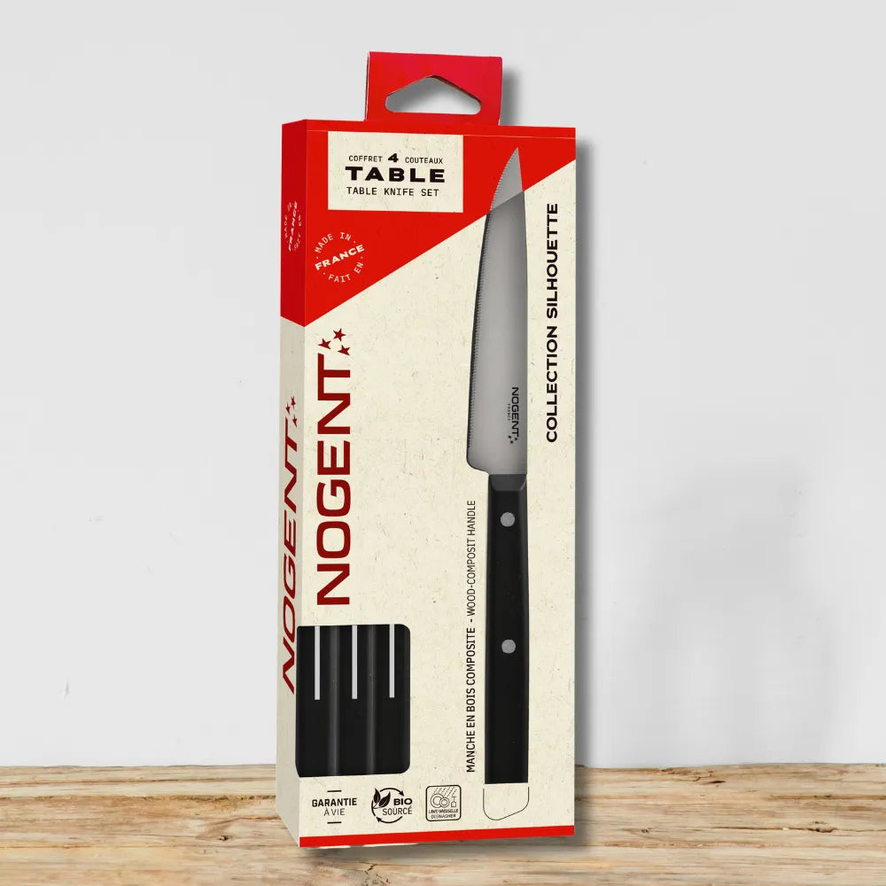 Nogent Silhouette Steak Knives Black