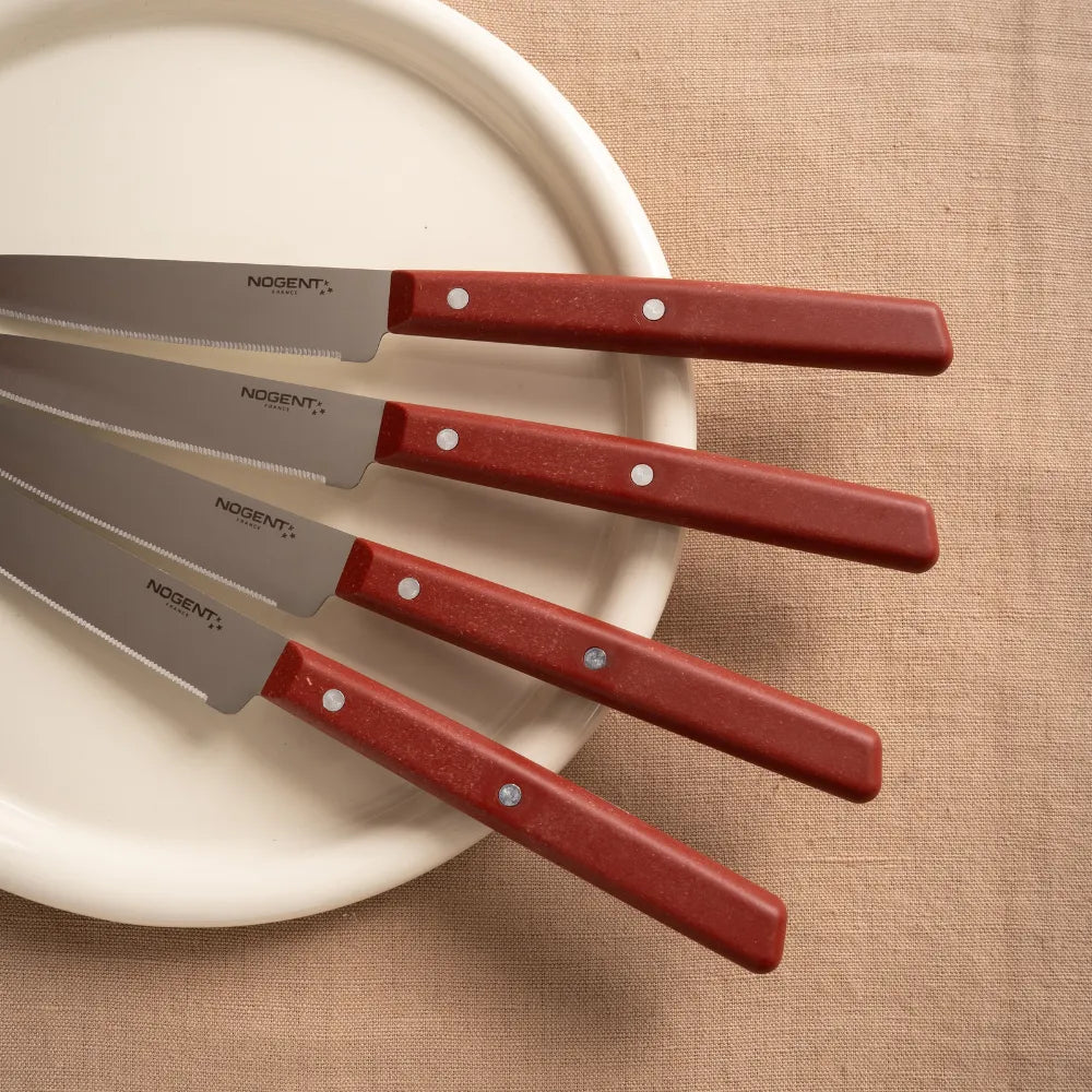 Nogent Silhouette Steak Knives Red Wine