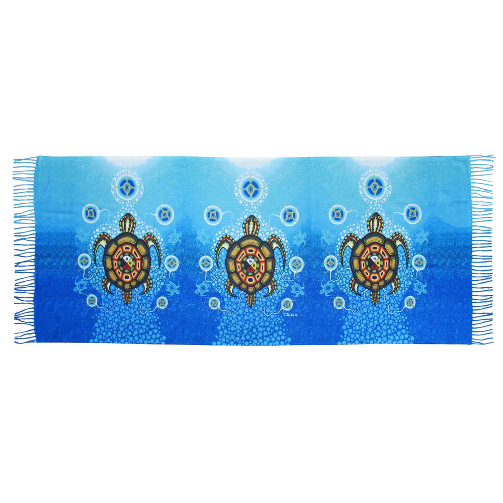 Indigenous Eco-Shawl - Medicine Turtle