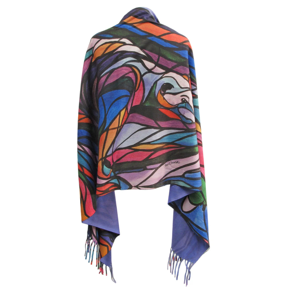 Indigenous Eco-Shawl - Salmon Hunter