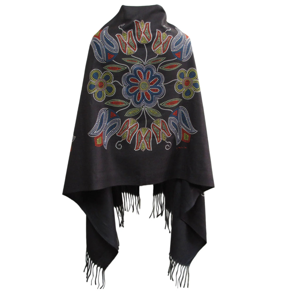 Indigenous Eco-Shawl - Silver Threads