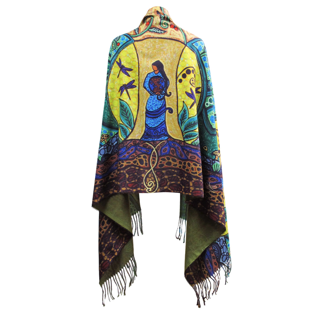 Indigenous Eco-Shawl - Strong Earth Woman