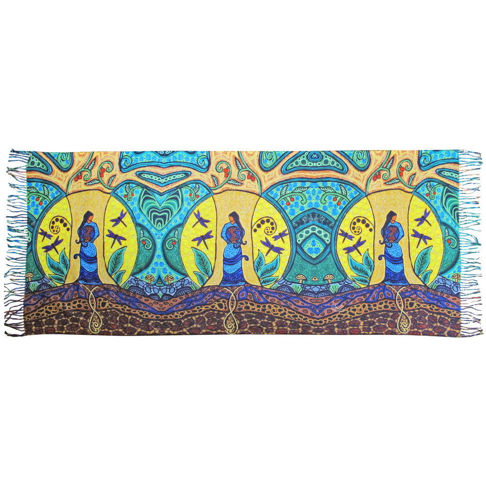 Indigenous Eco-Shawl - Strong Earth Woman