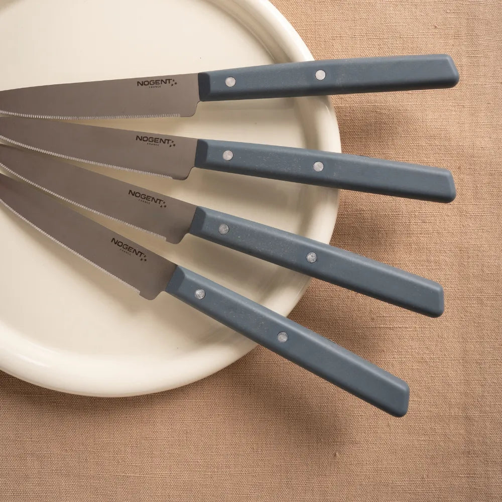 Nogent Silhouette Steak Knives Blue-Grey