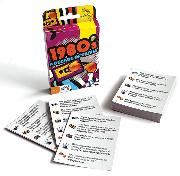 1980s Decade of Trivia Card Game