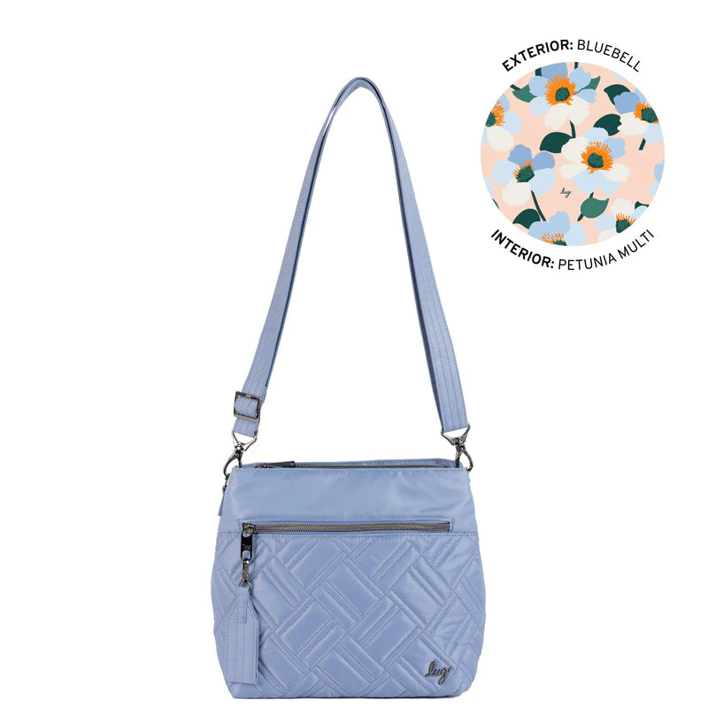 Lug Blue Double Dip Crossbody - Bluebell
