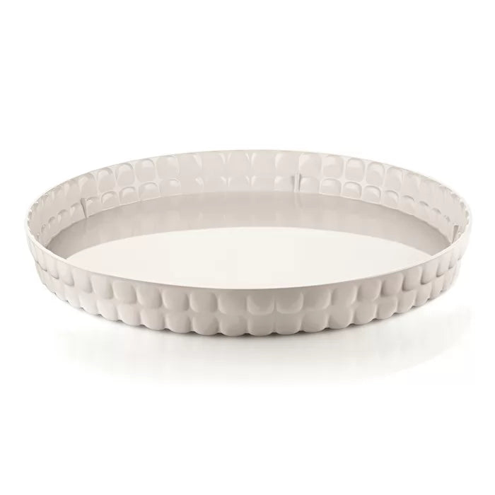 Tiffany Round Tray - Milk White