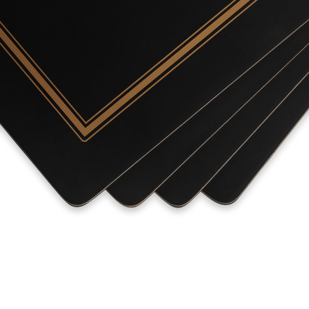 Pimpernel Classic Black Place Mats Set of 4