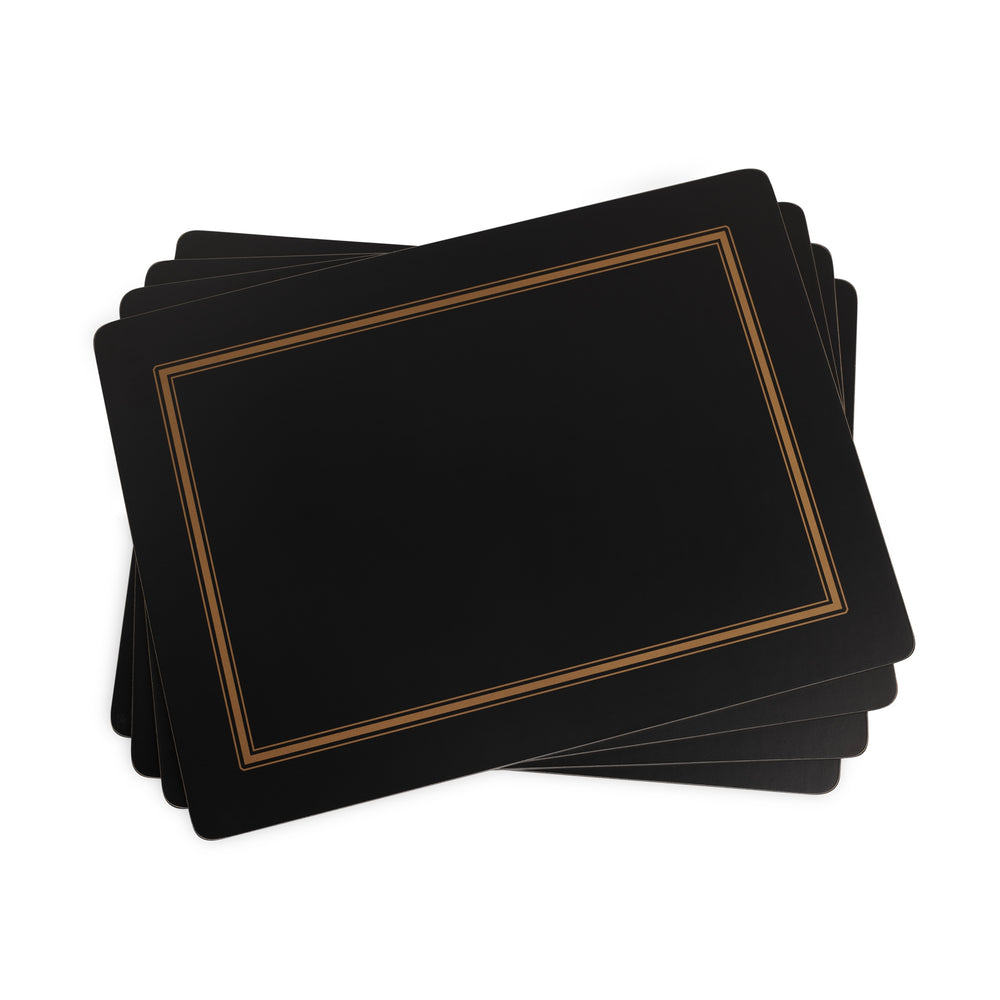 Pimpernel Classic Black Place Mats Set of 4