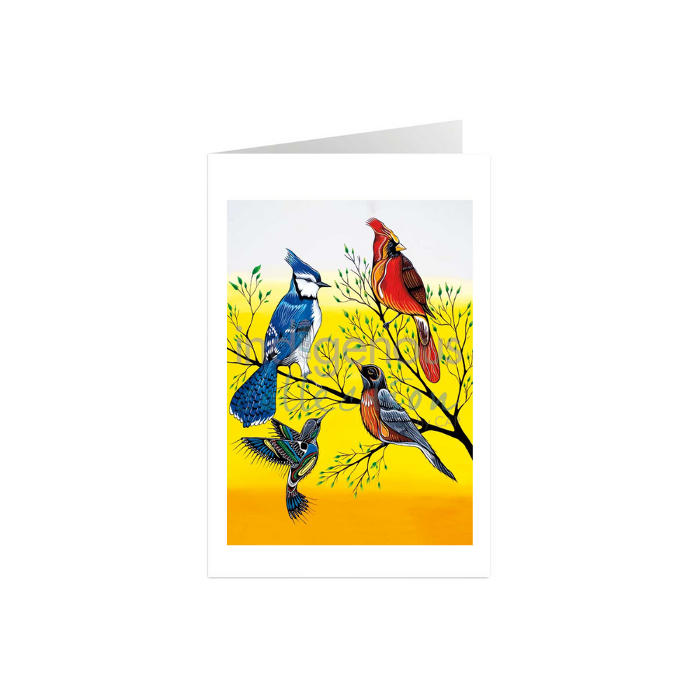 Indigenous Art Card - Binesheug (Birds)