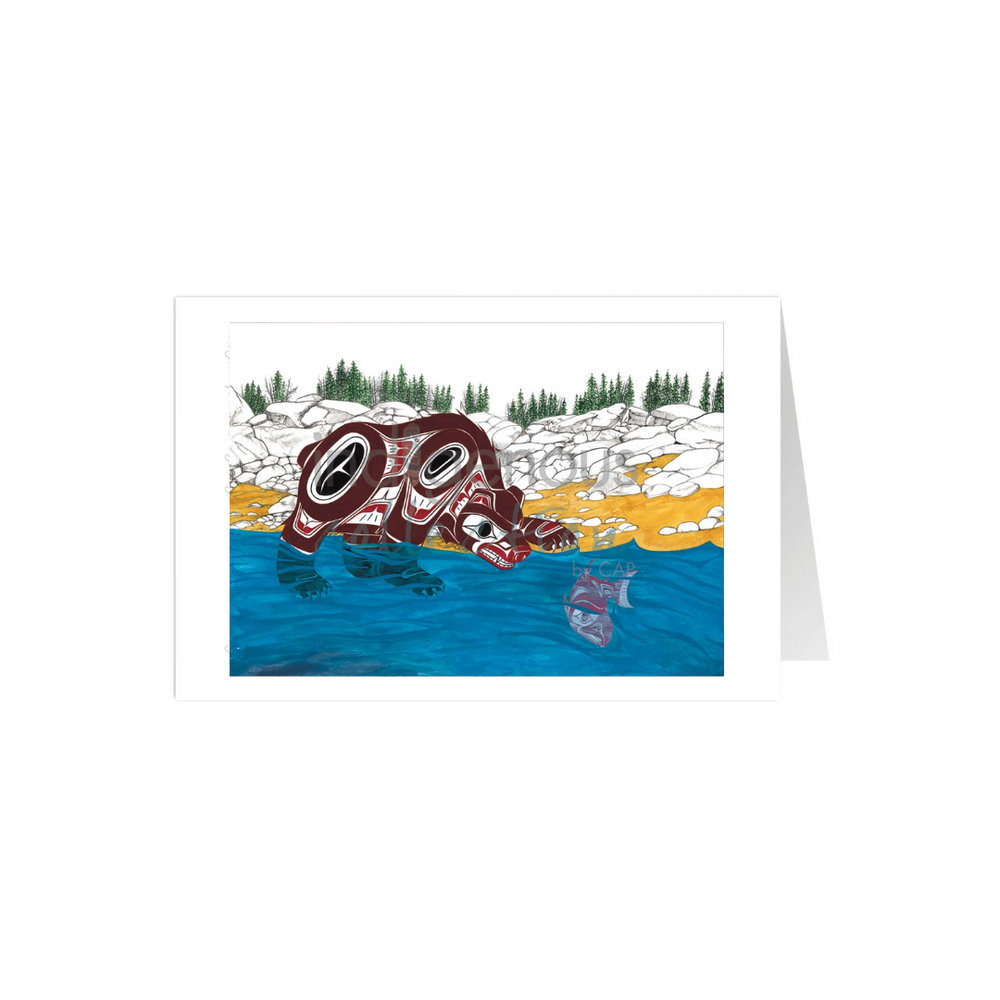 Indigenous Art Card - Morning Catch