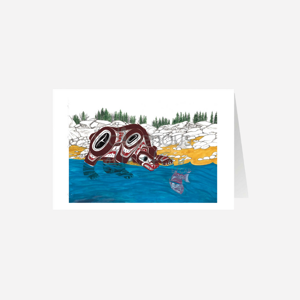 Indigenous Art Card - Morning Catch