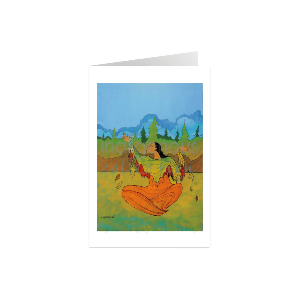 Indigenous Art Card - Arrival of Autumn