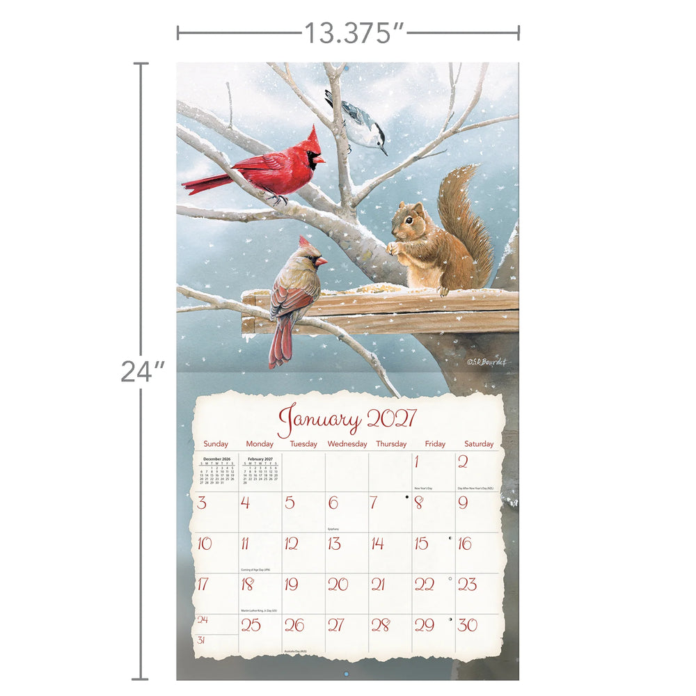 Lang Calendar 2027 - Songbirds