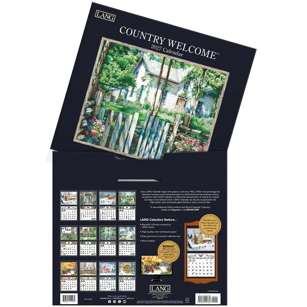 Lang Calendar 2027 - Country Welcome
