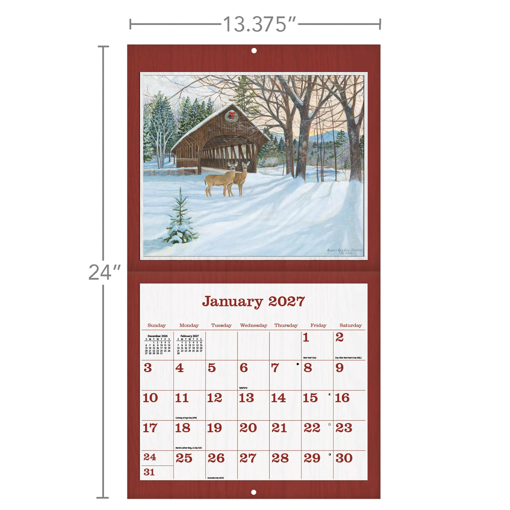 Lang Calendar 2027 - Covered Bridge