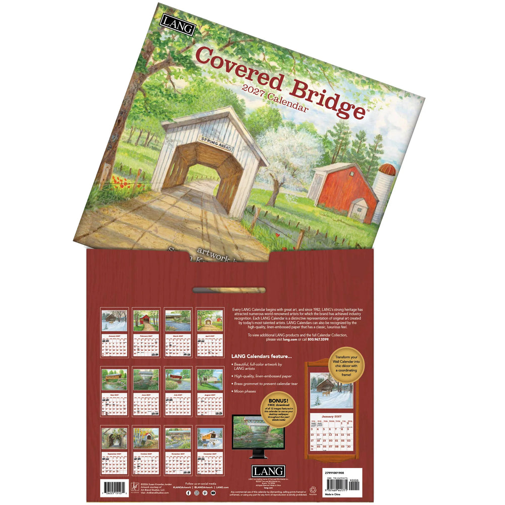 Lang Calendar 2027 - Covered Bridge