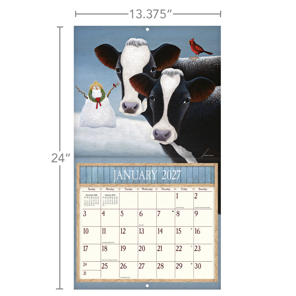 Lang Calendar 2027 - Cows Cows Cows