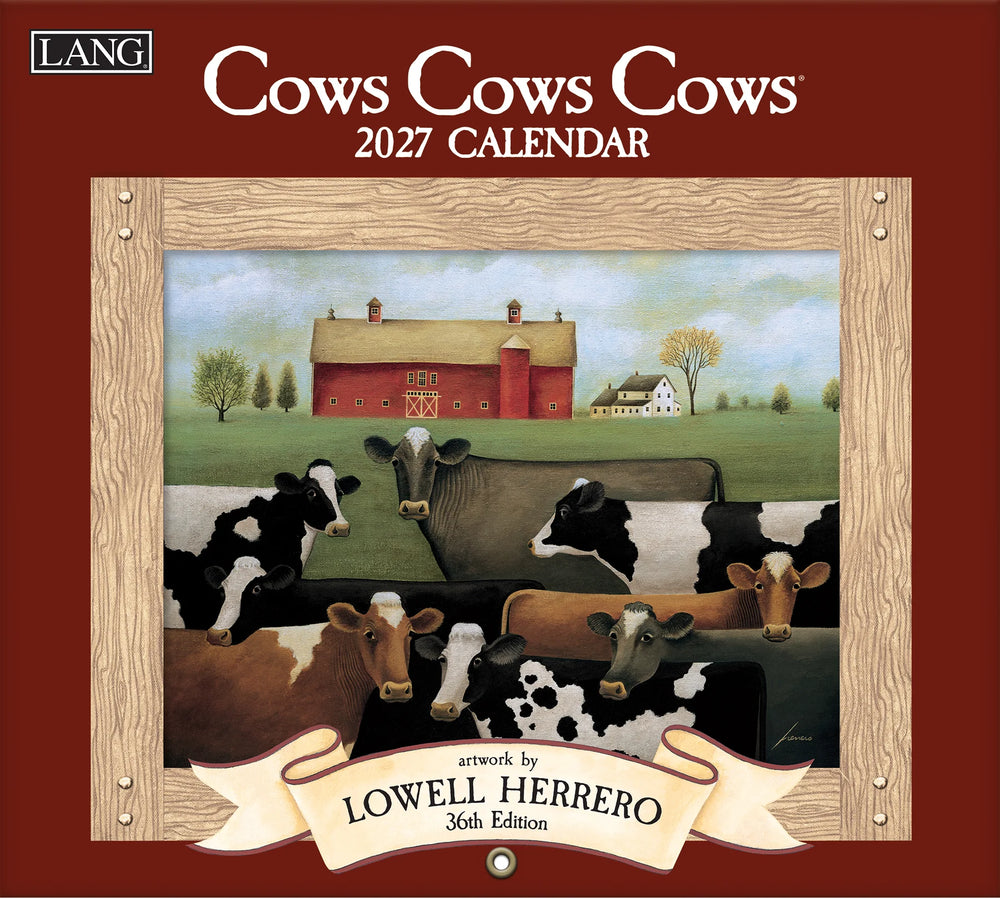 Lang Calendar 2027 - Cows Cows Cows