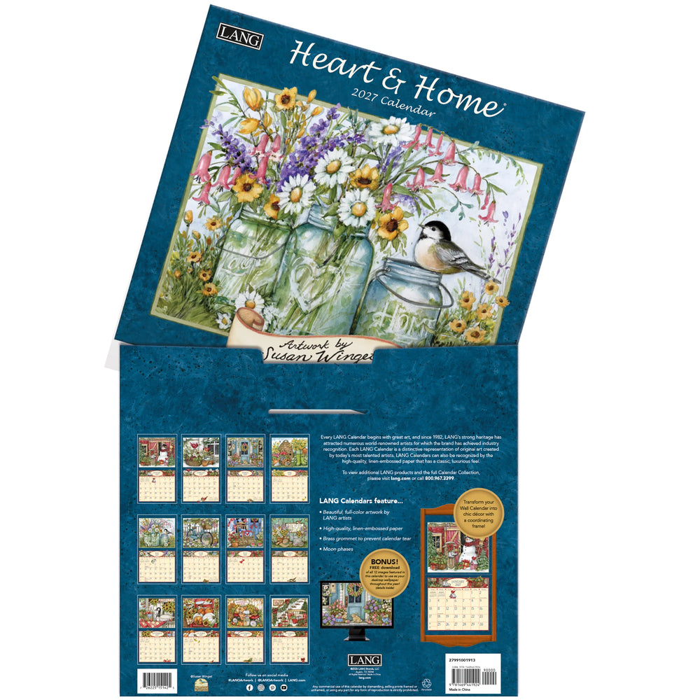 Lang Calendar 2027 - Heart & Home