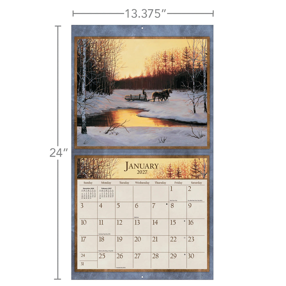 Lang Calendar 2027 - Horses in the Mist