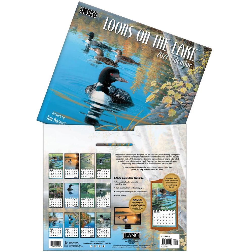Lang Calendar 2027 - Loons on the Lake