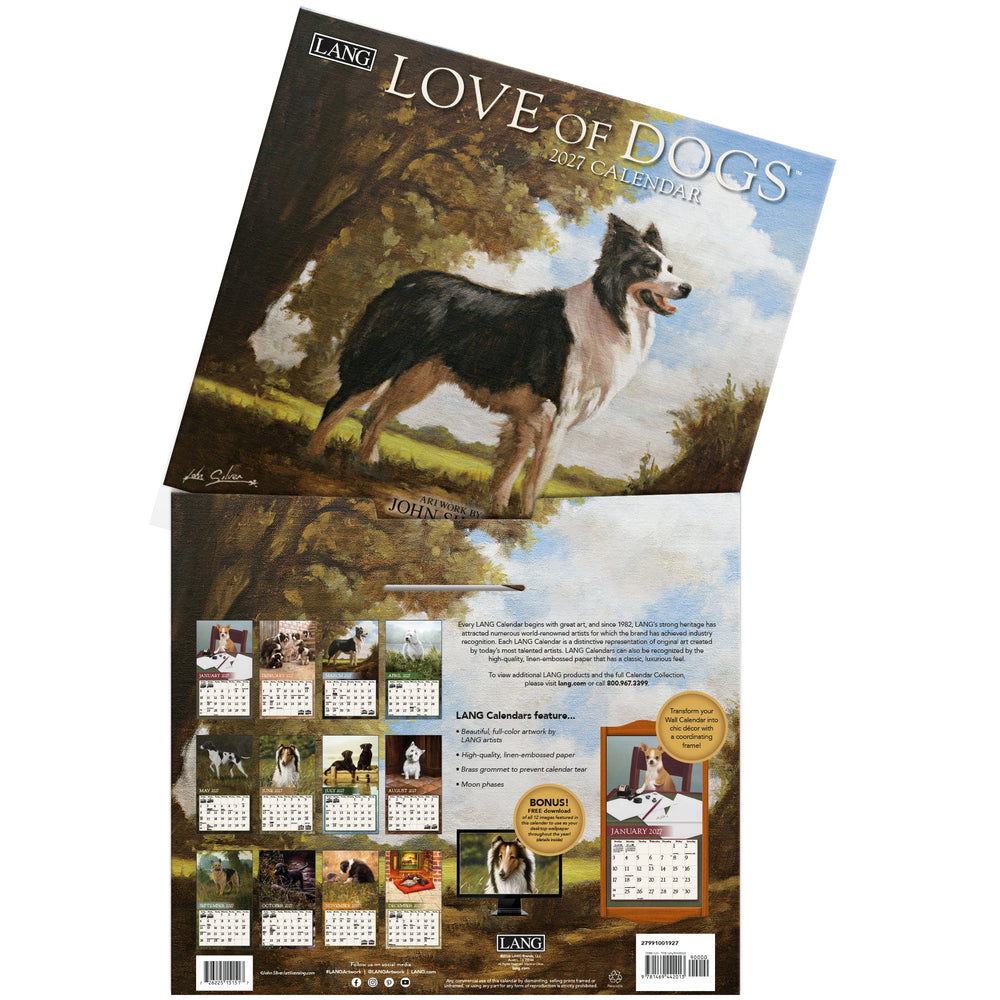 Lang Calendar 2027 - Love of Dogs