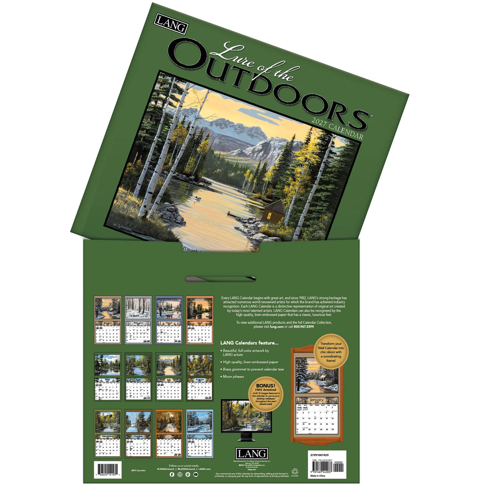 Lang Calendar 2027 - Lure of the Outdoors