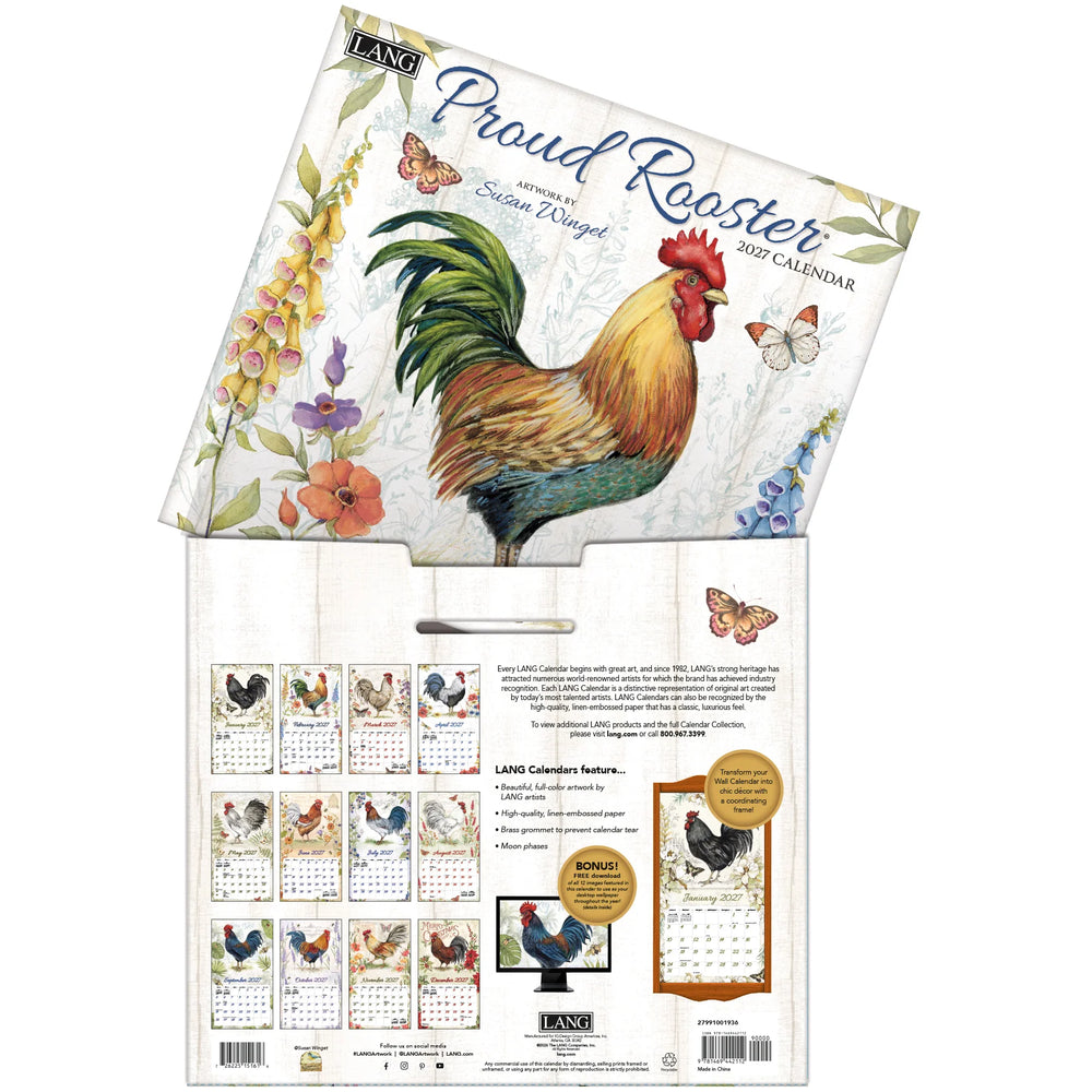 Lang Calendar 2027 - Proud Rooster