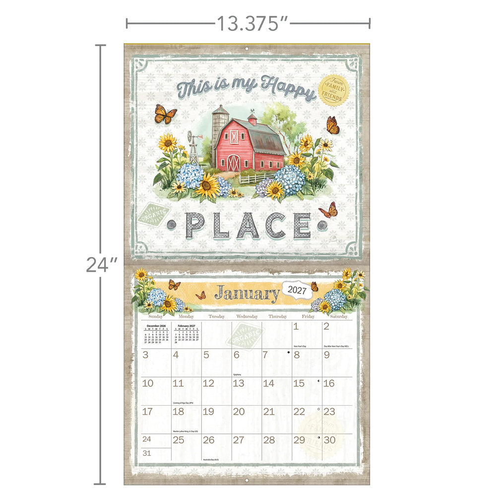Lang Calendar 2027 - Farmhouse