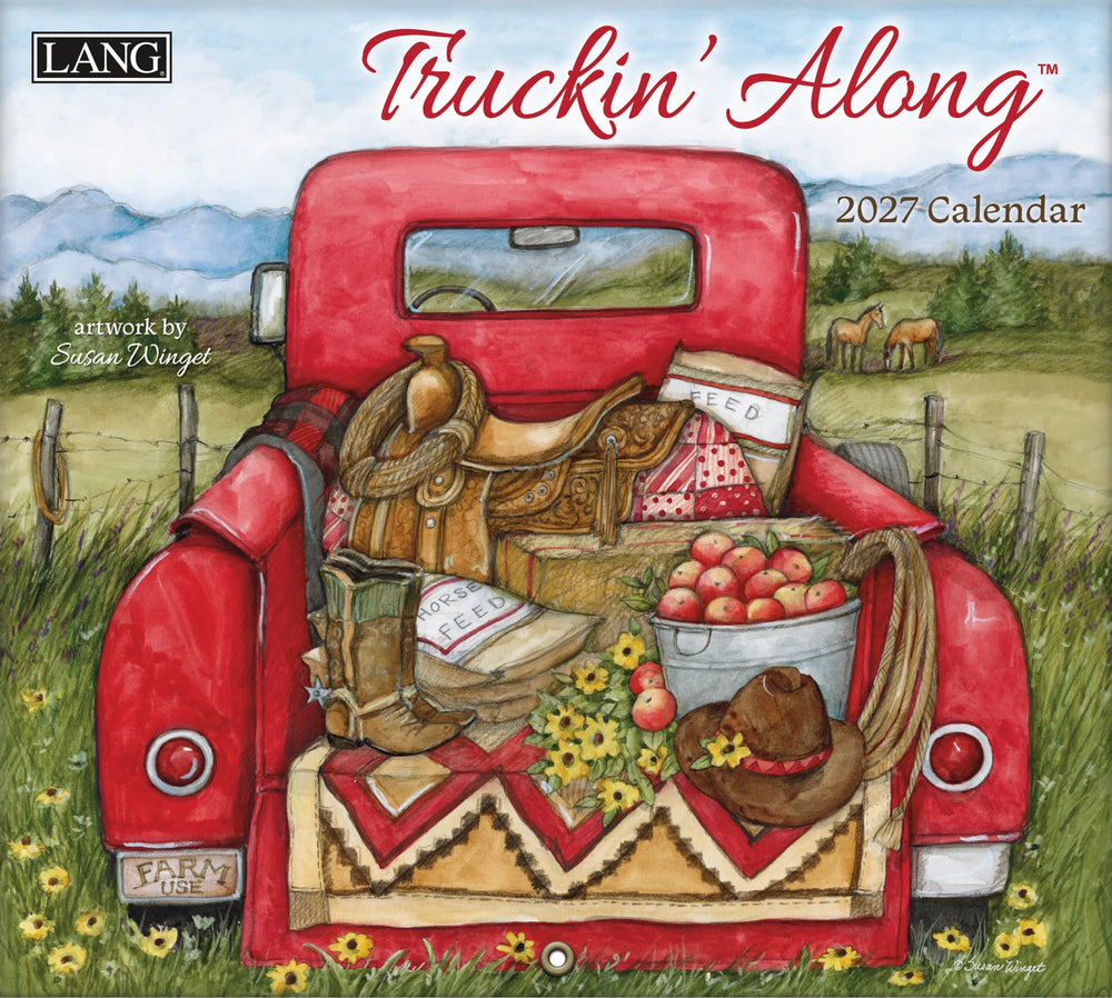 Lang Calendar 2027 - Truckin' Along