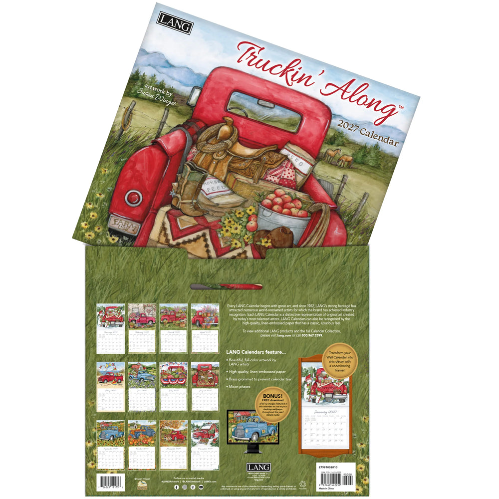 Lang Calendar 2027 - Truckin' Along