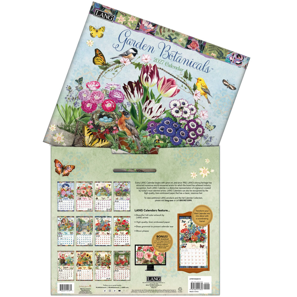 Lang Calendar 2027 - Garden Botanicals