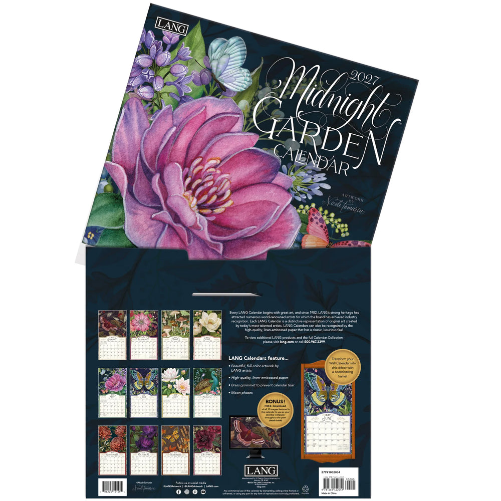 Lang Calendar 2027 - Midnight Garden