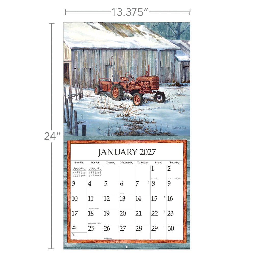 Lang Calendar 2027 - Simple Country