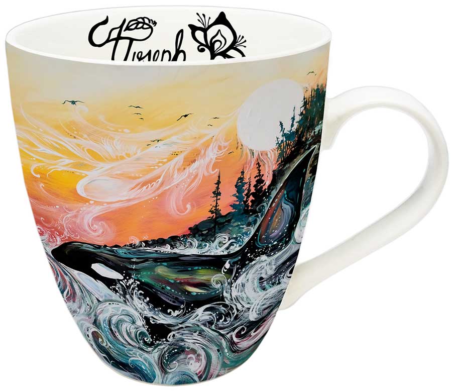 Indigenous Art Mug - Killer Whale Sunset