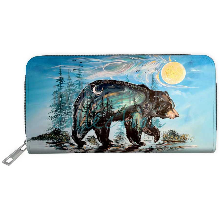 Indigenous Art Wallet A Bear's Journey