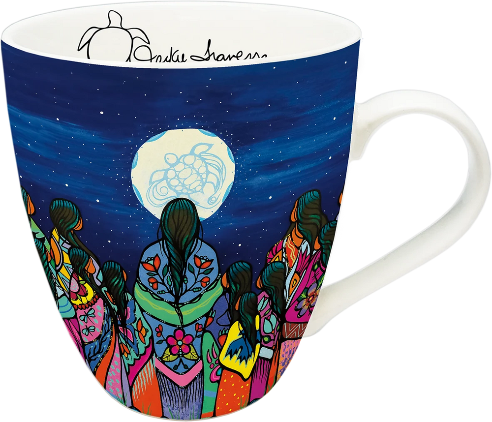 Indigenous Art Mug - Full Moon Ceremony