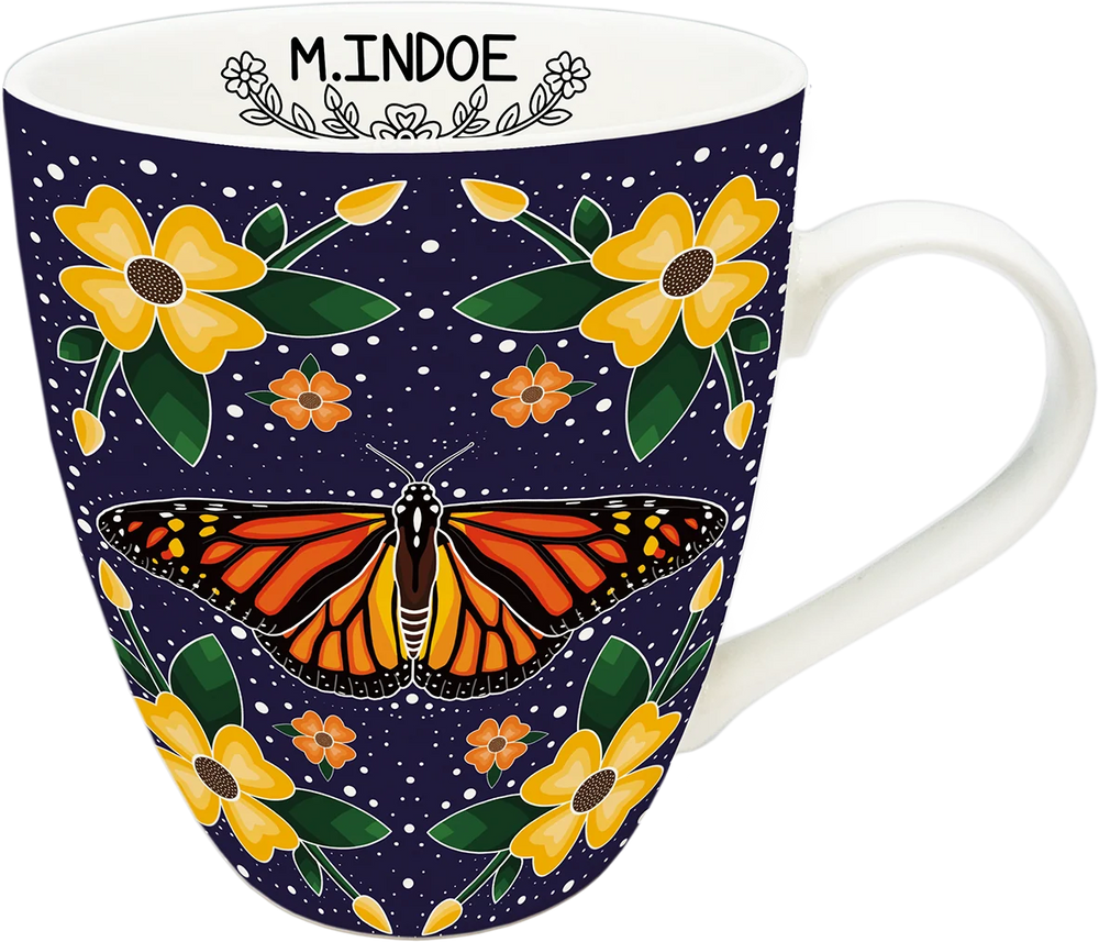 Indigenous Art Mug - Monarch Butterfly