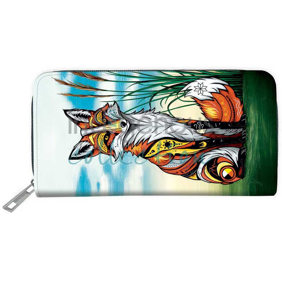 Indigenous Art Wallet Spirit Fox