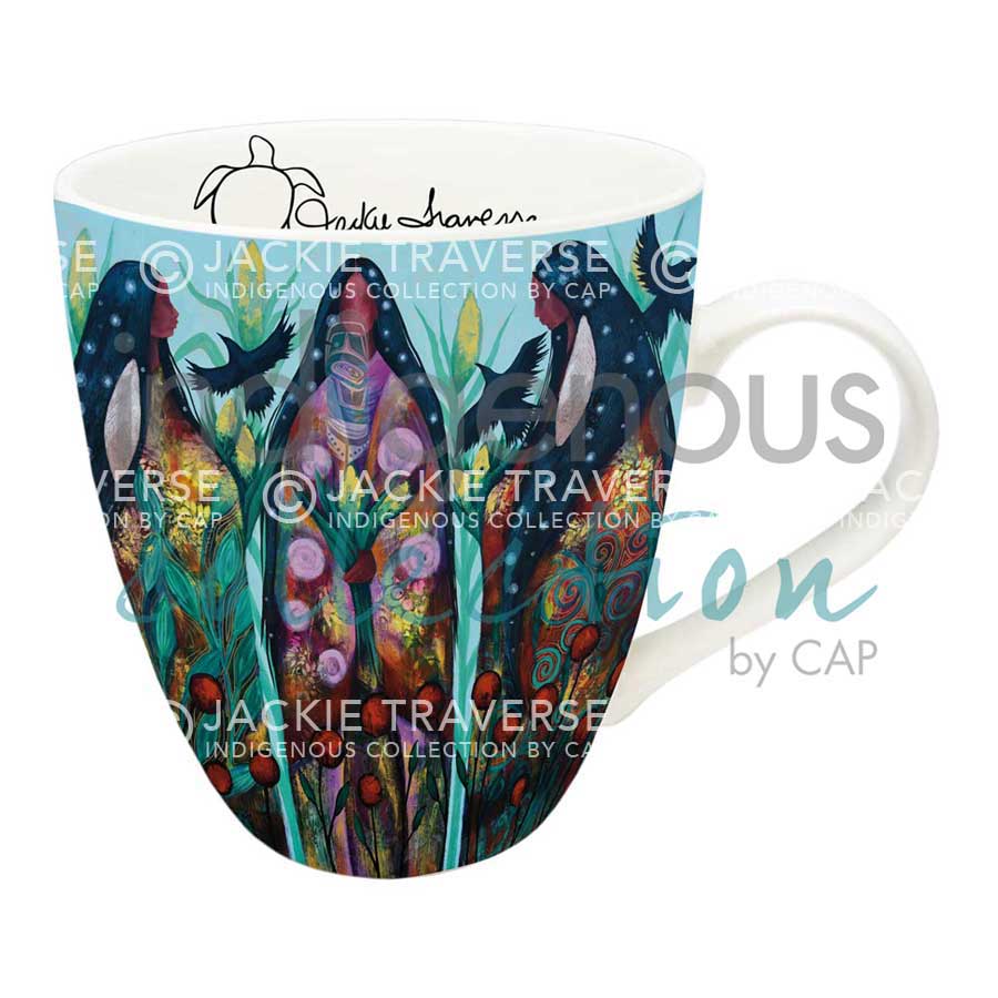 Indigenous Art Mug - Three Sisters Jackie Traverse