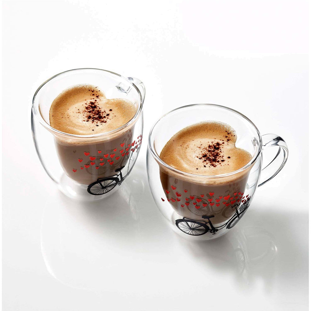 The Double Wall Sweetheart Coffee Mug 250 ml, Set of 2