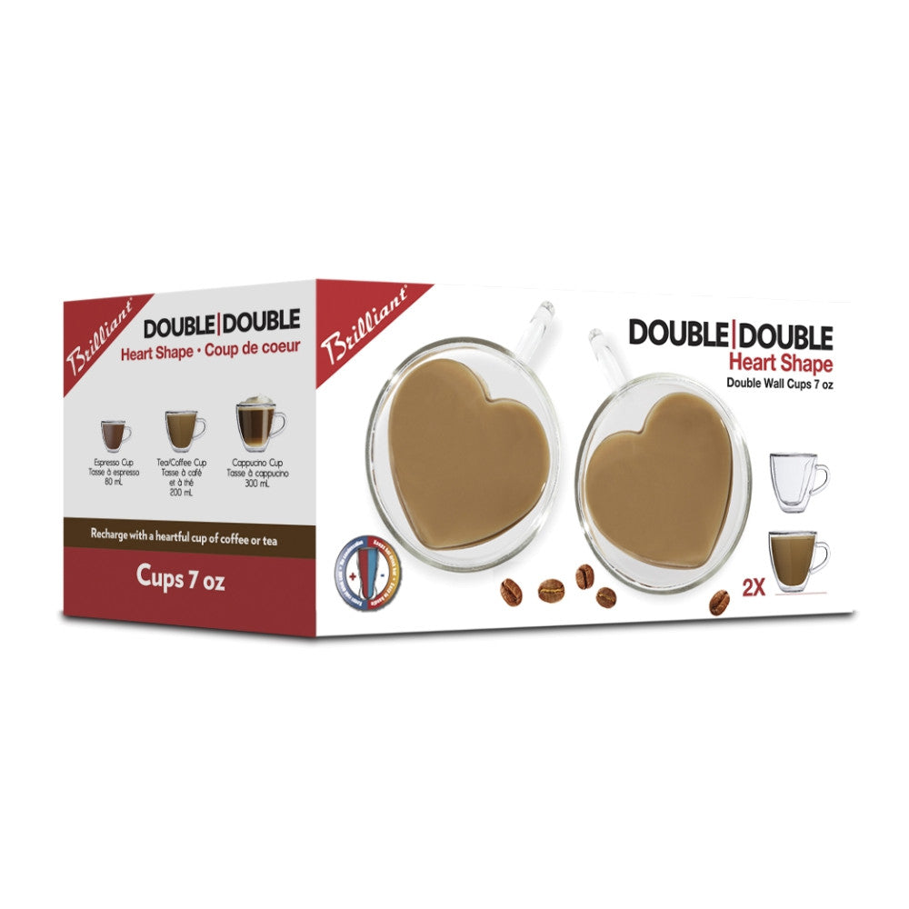 The Double Double Heart Tea Cup 2pc 125ML