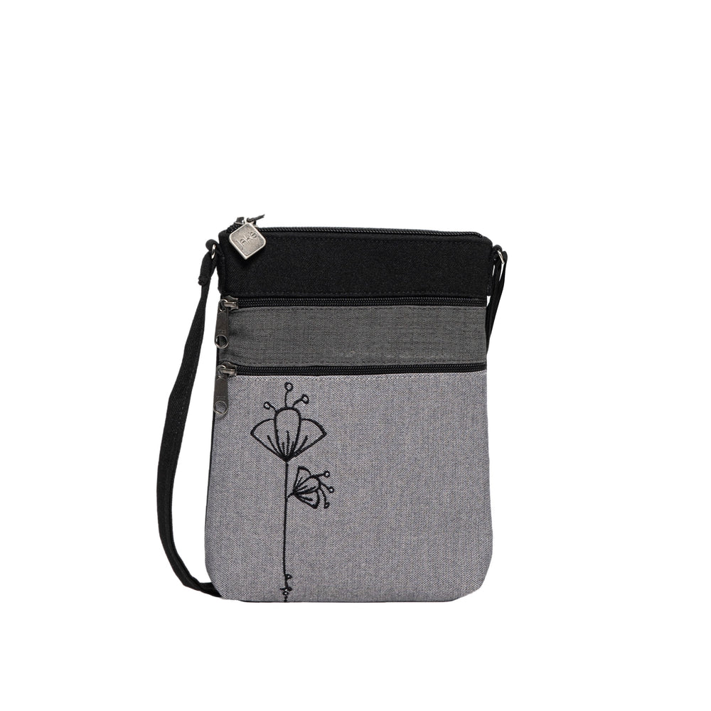 Jak's Flower Grab & Go Pouch - Black
