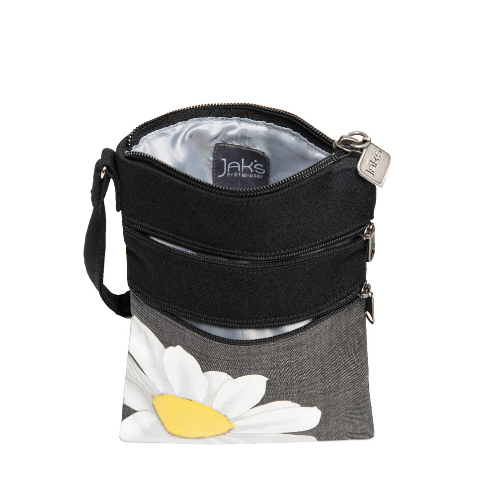 Jak's Daisy Grab & Go Pouch - Black