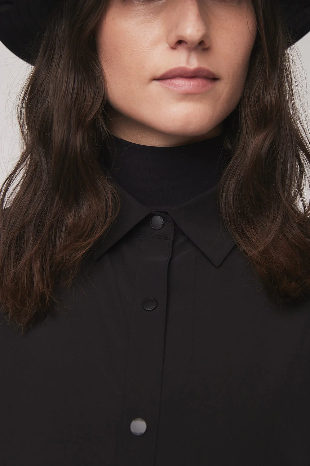 Tilley: Tech Slk Shirt Dress Black